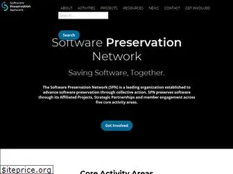 softwarepreservationnetwork.org