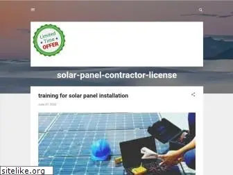solar-panel-contractor-license.blogspot.com
