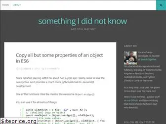 somethingididnotknow.wordpress.com