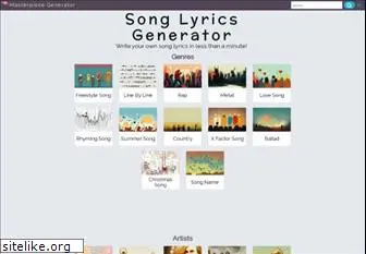 song-lyrics-generator.org.uk