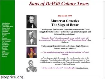 sonsofdewittcolony.org