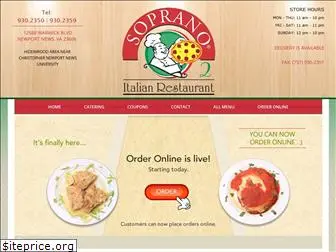 sopranoitalianrestaurant.com