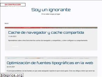 soyunignorante.es