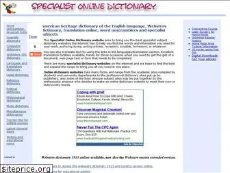 specialist-online-dictionary.com