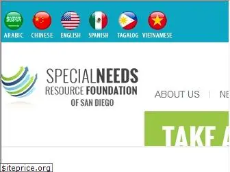 specialneedsresourcefoundationofsandiego.com