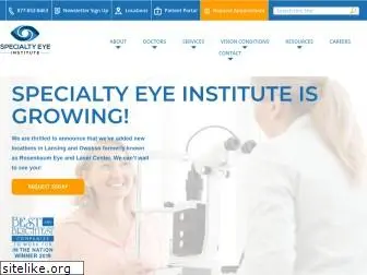 specialtyeyeinstitute.com