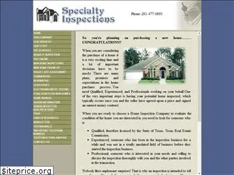 specialtyinspections.com