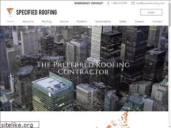 specifiedroofing.com