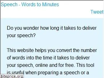 speechinminutes.com