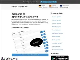 spellingalphabets.com