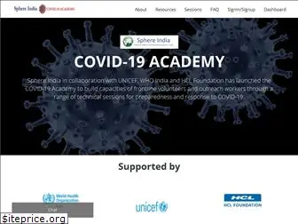 www.sphereindiacovid19academy.org