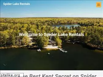spiderlakerentals.com