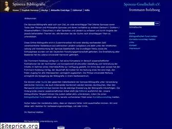 spinoza-bibliography.de