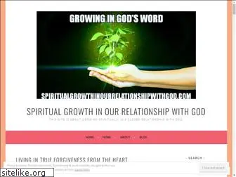 spiritualgrowthinourrelationshipwithgod.com