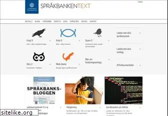 spraakbanken.gu.se