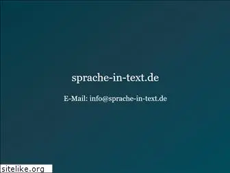 sprache-in-text.de