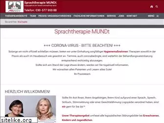 sprachtherapie-mundt.de