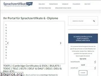 sprachzertifikat.org