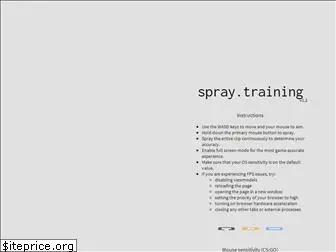 spray.training