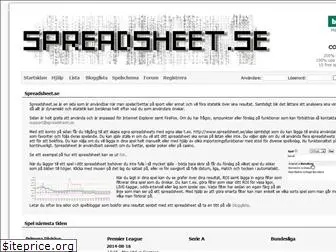 spreadsheet.se