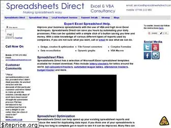 spreadsheetsdirect.com