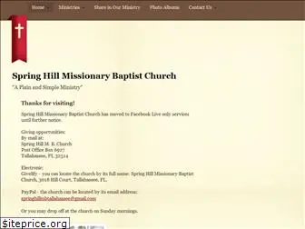 springhillmissionarybaptist.org