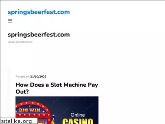 springsbeerfest.com