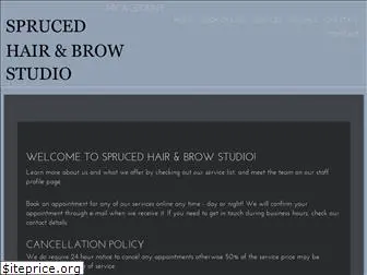 sprucedhairandbrowstudio.com