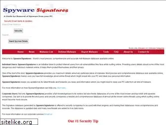 spywaresignatures.com