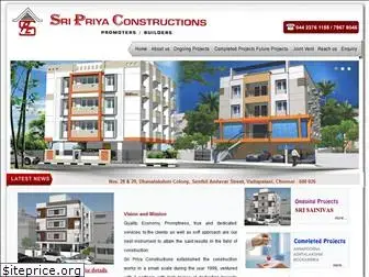 sripriyaconstructions.com