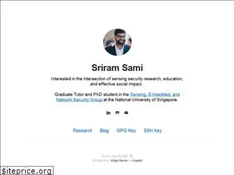 sriramsami.com