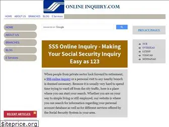 sssonlineinquiry.com