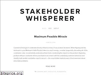 stakeholderwhisperer.com