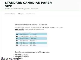 standard-papersize.com