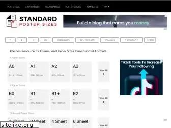 standardpostersizes.com