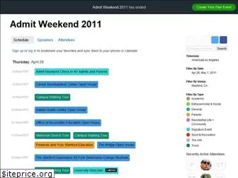 stanfordadmitweekend2011.sched.org