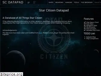 starcitizendatapad.com