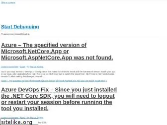 startdebugging.net