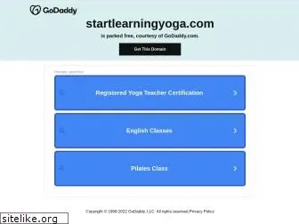 startlearningyoga.com