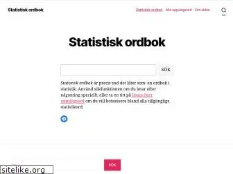 statistiskordbok.se