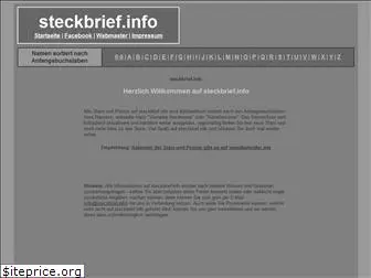steckbrief.info