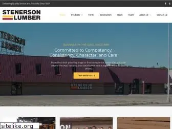 stenersonlumber.com