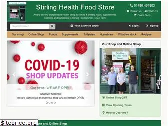 stirlinghealthfoodstore.co.uk