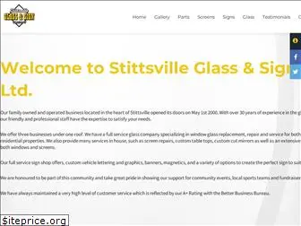 stittsvilleglassandsigns.com