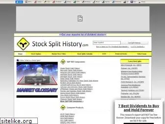 stocksplithistory.com