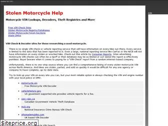 stolenmotorcyclehelp.com