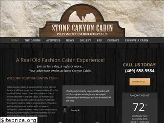 stonecanyoncabin.com