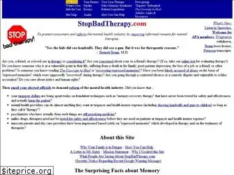 stopbadtherapy.com