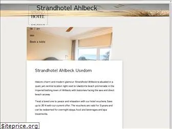 strandhotelahlbeck.com