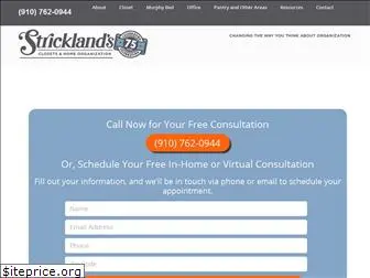 stricklandsclosets.com